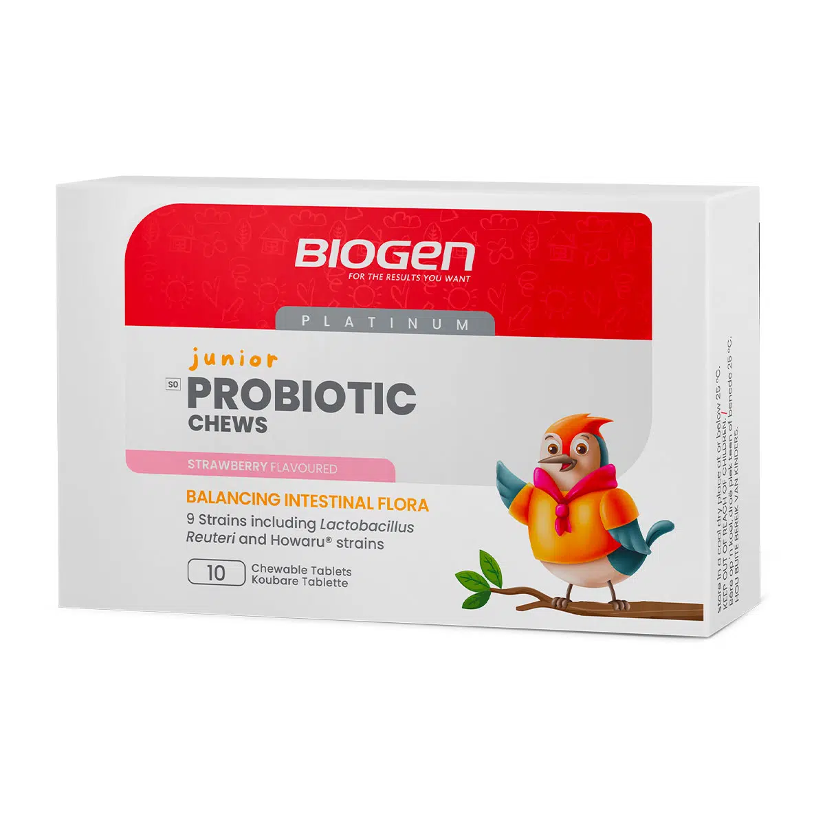 biogen-probiotic-chews-junior-strawberry-flavour-chewable-tablets-30-1.png BIOGEN Probiotic Chews Junior Strawberry Flavour Chewable Tablets - 30 - Image 1