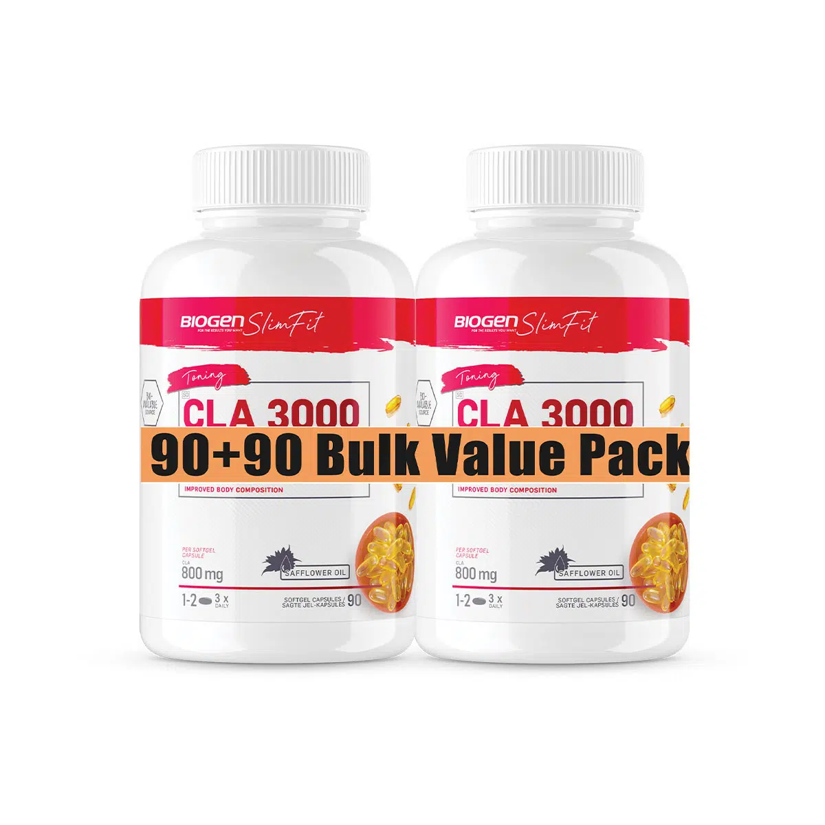 biogen-slimfit-cla-3000-softgel-capsules-180.png BIOGEN SlimFit CLA 3000 Softgel Capsules - 180 - Image 1