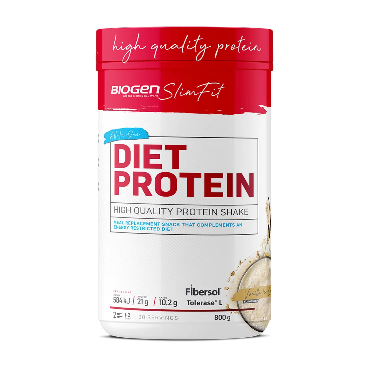 biogen-slimfit-diet-protein-high-quality-protein-shake-powder-vanilla-flavour-80.png BIOGEN SlimFit Diet Protein High Quality Protein Shake Powder Vanilla Flavour - 800g - Image 1