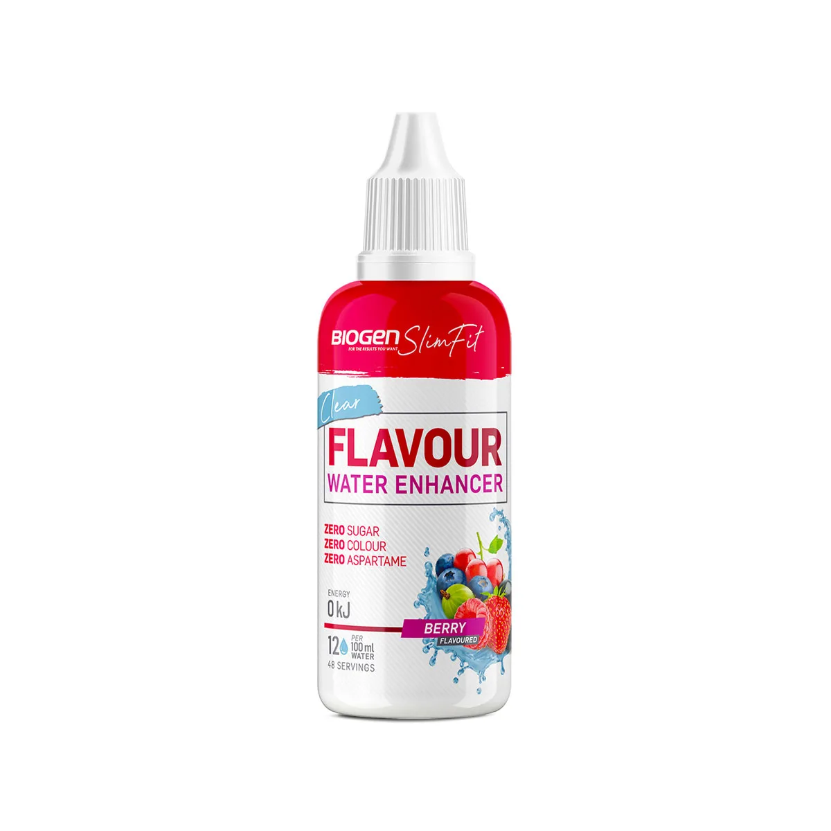 biogen-slimfit-flavour-water-enhancer-zero-sugar-berry-flavour-45ml.png BIOGEN SlimFit Flavour Water Enhancer Zero Sugar Berry Flavour - 45ml - Image 1