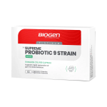 BIOGEN Supreme Probiotic 9 Strain Vegetarian Capsules - 10