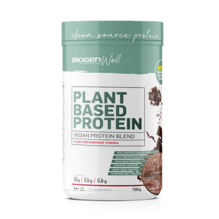 BIOGEN Well Plant Based Protein Vegan Protein Blend Powder Chocolate Flavour - 700g