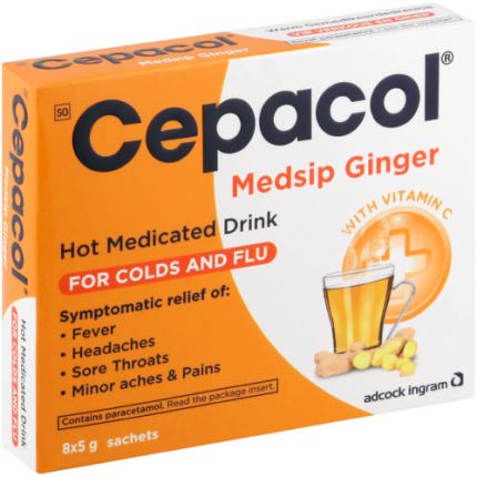 Cepacol - Medsip Hot Medicated Drink 5g Sachets Ginger Flavour - 8