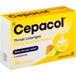 Cepacol - Throat Lozenges  Honey & Lemon Flavour- 24