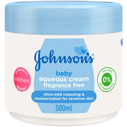 Johnson's Baby Aqueous Cream Fragrance Free - 500ml