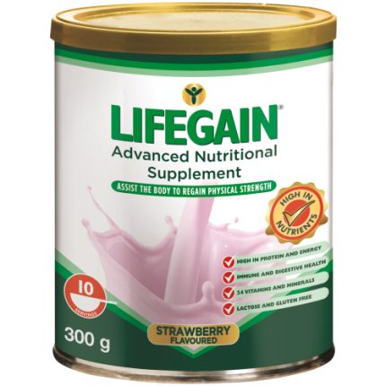 Lifegain Advanced Nutritional Supplement Strawberry Flavour - 300g