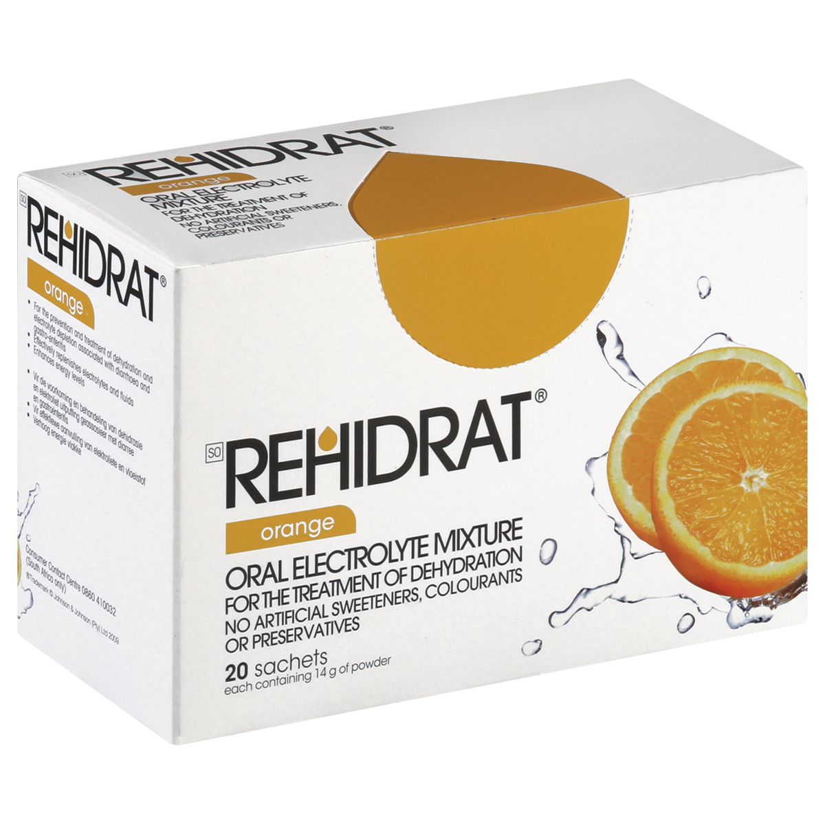 rehidrat-oral-electrolyte-mixture-20-x-14g-sachets-orange-flavour.jpg Rehidrat Oral Electrolyte Mixture 20 x 14g Sachets Orange Flavour - Image 1