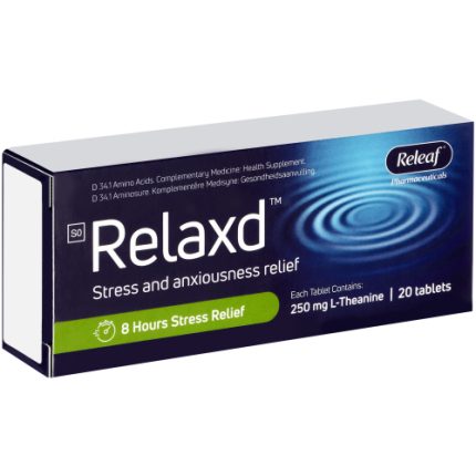 RELAXD 250mg L-Theanine Stress and Anxiousness Relief Tablets - 20