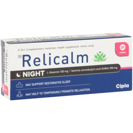 RELICALM 100mg L-Theanine Night Relief Tablets - 20