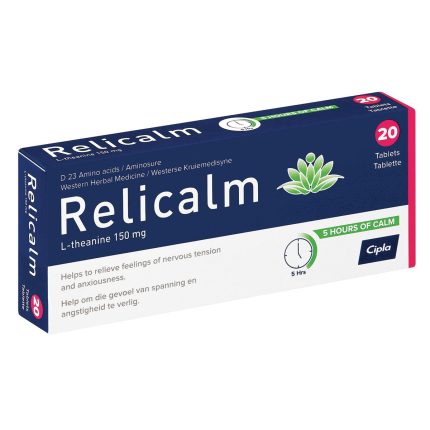 RELICALM 150mg L-Theanine Relief Tablets - 20