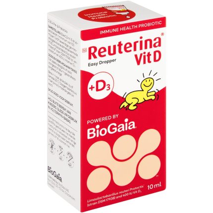 Reuterina Vitamin +D3 Immune Health Probiotic  Drops Easy Dropper - 10ml