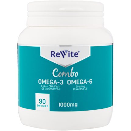 Revite 1 000mg Combo Omega-3 Omega-6 Soft Gel Capsules - 90