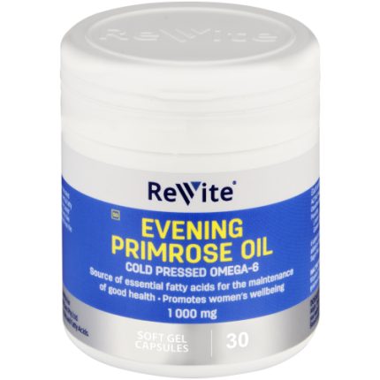 Revite 1 000mg Evening Primrose Oil Soft Gel Capsules - 30