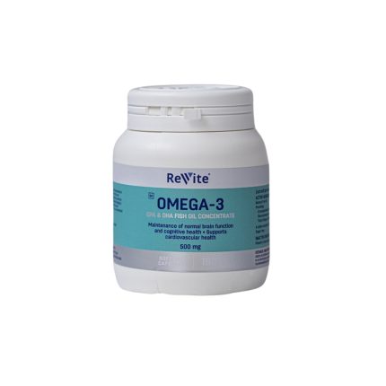 Revite 500mg Omega-3 EPA & DHA Fish Oil Concetrate Soft Gel Capsules - 180