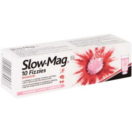 Slow-Mag Magnesium Effervescent Tablets Strawberry Flavour - 10