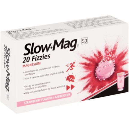 Slow-Mag Magnesium Effervescent Tablets Strawberry Flavour - 20