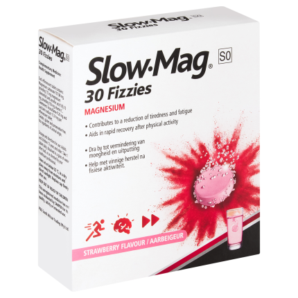 Slow-Mag Magnesium Effervescent Tablets Strawberry Flavour - 30