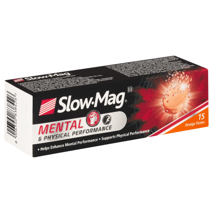 Slow-Mag Mental & Physical Performance Effervescent Tablets Orange Flavour - 15