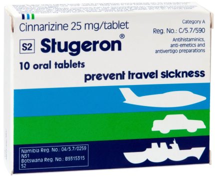 Stugeron Cinnarizine 25mg Tablets - 10