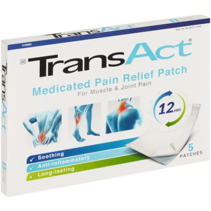 TransAct Muscle and Joints Pain Relief 12 Hour Patches - 5