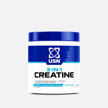 USN 3-IN-1 Creatine Monohydrate + Aminos Supplement Unflavoured - 200g