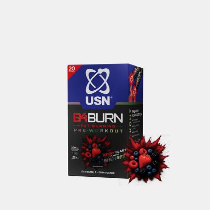 USN B4 BURN Fat Burning Pre-Workout Sachets Berry Blast Flavour  - 20
