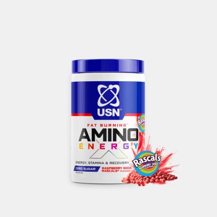 USN Fat Burning Amino Energy Supplement Raspberry Soda Rascals Flavour - 300g