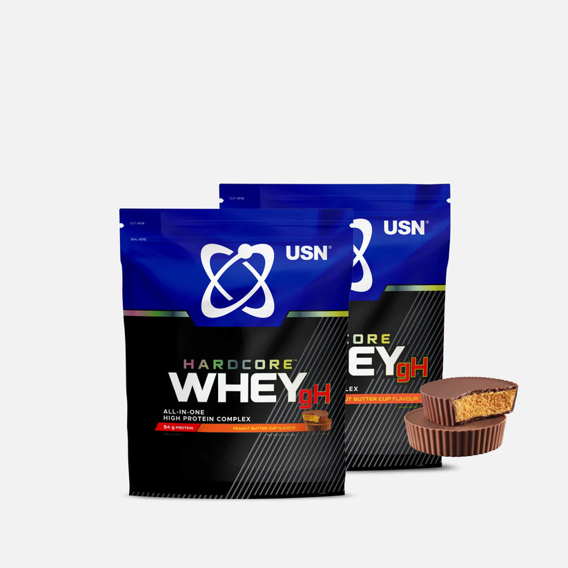 usn-hardcore-whey-gh-all-in-one-high-protein-complex-peanut-buttercup-flavour-1k.jpg USN Hardcore Whey GH All in One High Protein Complex Peanut Buttercup Flavour - 1kg - Image 1