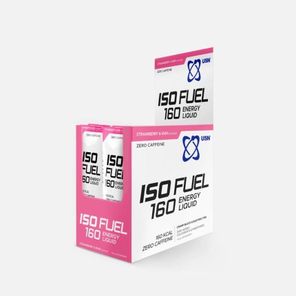 USN ISO Fuel 160 Energy Liquid Sachets Strawberry & Kiwi Flavour Zero Caffeine - 30 x 70g sachets