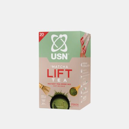 USN Matcha Lift Tea Instant Tea Drink Mix Sachets Peach Flavour - 20 x 5g Sachets