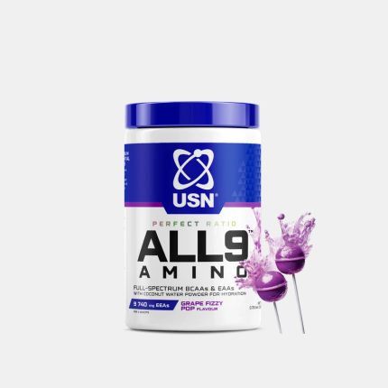 USN Perfect Ratio ALL9? Amino Supplement Grape Fizzy Pop Flavour - 330g