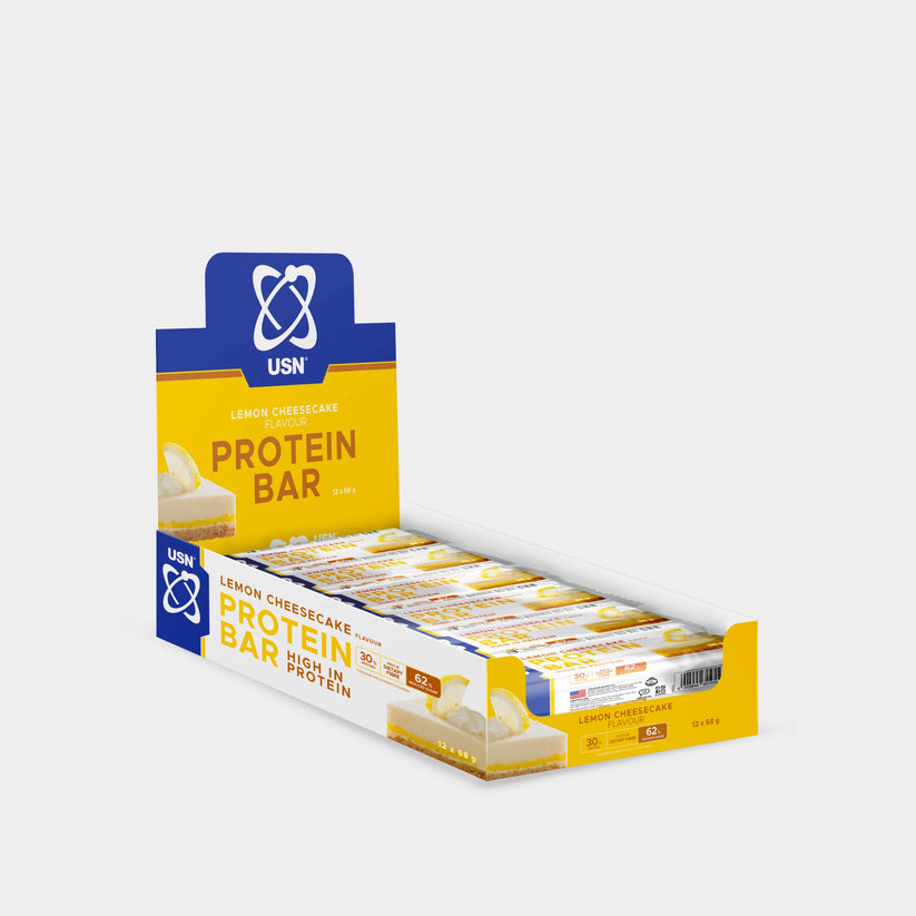 usn-protein-bar-lemon-cheesecake-flavour-12-x-68g.jpg USN Protein Bar Lemon Cheesecake Flavour - 12 x 68g - Image 1