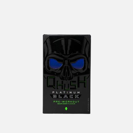 USN QHUSH Platinum Black Pre-Workout Sour Candy Flavour  - 300g