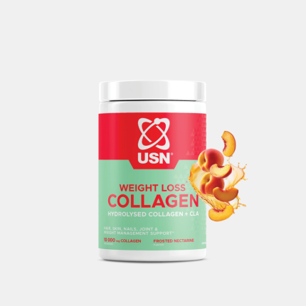 USN Weight Loss Collagen Hydrolysed Collagen + CLA Frosted Nectarine Flavour - 300g