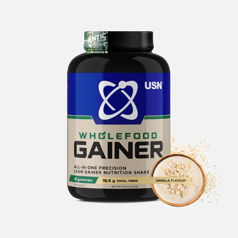 usn-wholefood-gainer-all-in-one-lean-gainer-nutrition-shake-vanilla-flavour-25kg.jpg USN Wholefood Gainer All in One Lean Gainer Nutrition Shake Vanilla Flavour - 2,5kg - Image 1