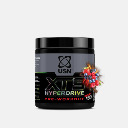 USN XTS Hyperdrive Pre-Workout Berry Kick Flavour - 210g