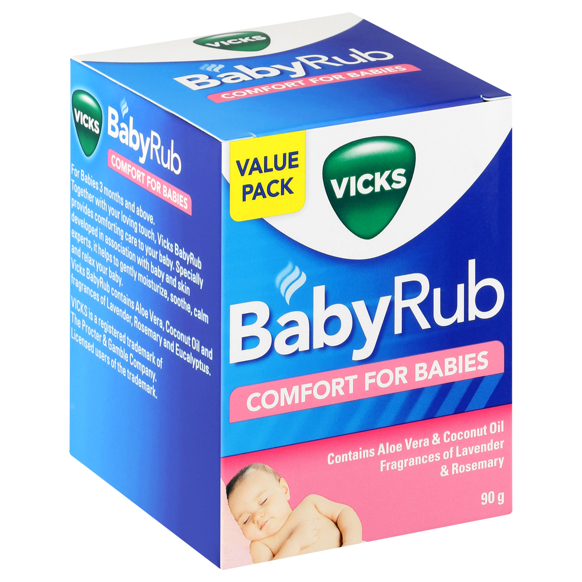 vicks-babyrub-comfort-for-babies-ointment-90g.jpeg Vicks BabyRub Comfort for Babies Ointment - 90g - Image 1