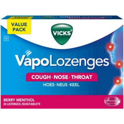Vicks VapoLozenges Berry Menthol Flavour Lozenges - 24
