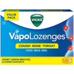 Vicks VapoLozenges Honey Lemon Flavour Lozenges - 24
