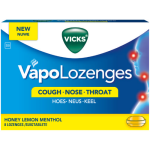 Vicks VapoLozenges Honey Lemon Menthol Flavour Lozenges - 8