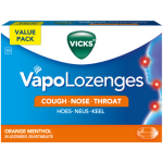 Vicks VapoLozenges Orange Menthol Flavour Lozenges - 24