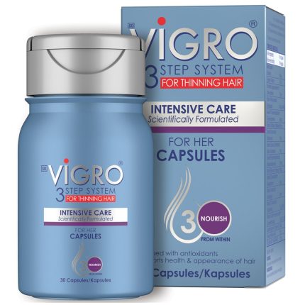 Vigro 3 Step System for Thinning Hair Intensive Care for Her Capsules - 30