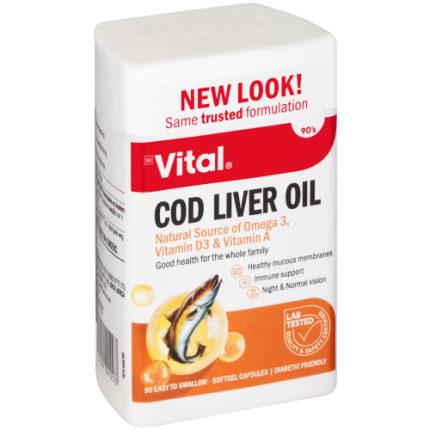 Vital Cod Liver Oil Softgel Tablets - 90