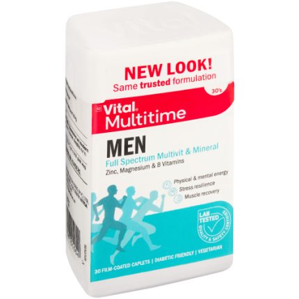 Vital Multitime Men Full Spectrum Multivit & Mineral Capsules - 30