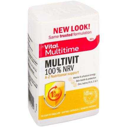 Vital Multitime Multivit 100% NRV Capsules - 30