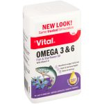 Vital Omega 3 & 6 Oil Softgel Capsules - 30