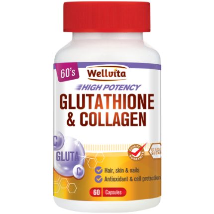 Wellvita High Potency Glutathione & Collagen Capsules - 60