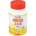 Wellvita Omega 3,6 & 9 1000mg Flaxseed Oil Softgels - 60