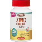 Wellvita Zinc Chelate 250mg Amino Acid Chelate Capsules - 60